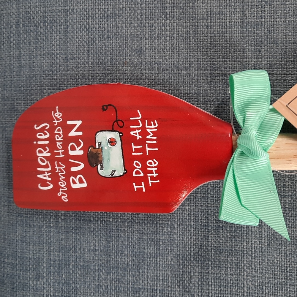 Silicone Spatula Funny Burn Calories Heat Resistant Dishwasher Safe Gift NWT